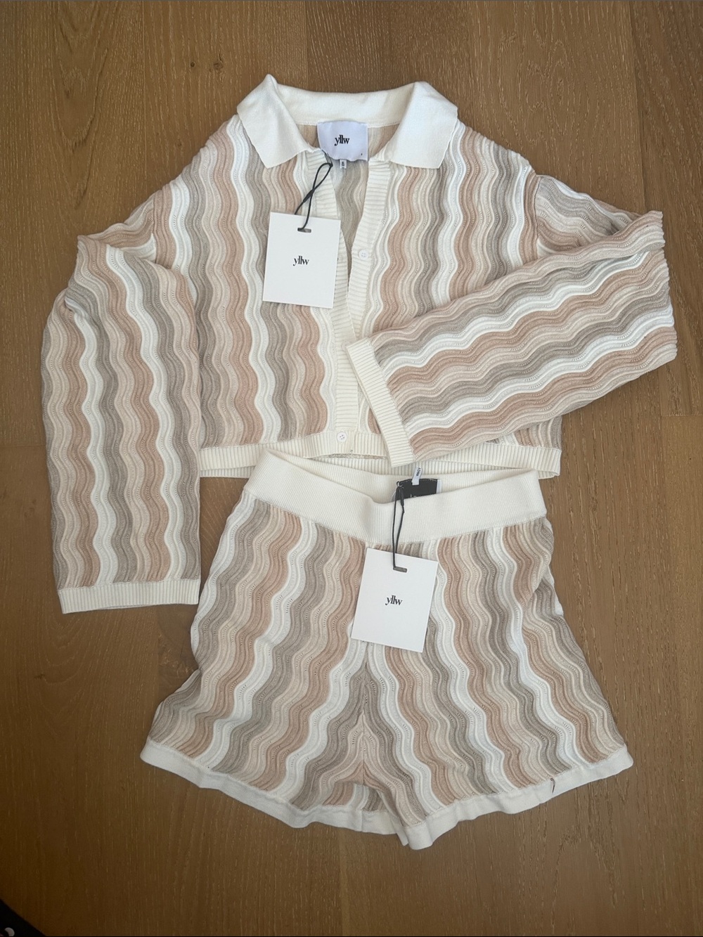 Knit set yllw